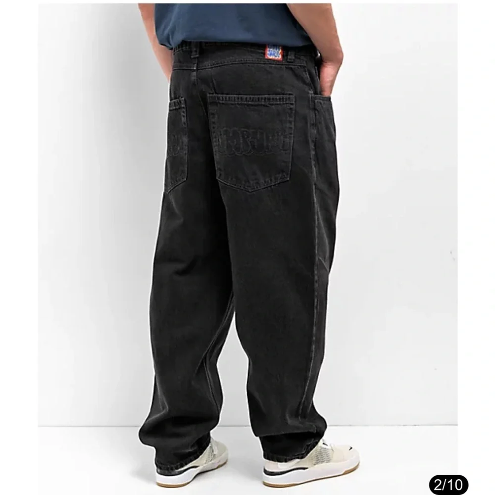 Empyre Black Relaxed Ultra Baggy Wash Skate Jeans Size 28 Inseam 25 - Picture 8 of 8